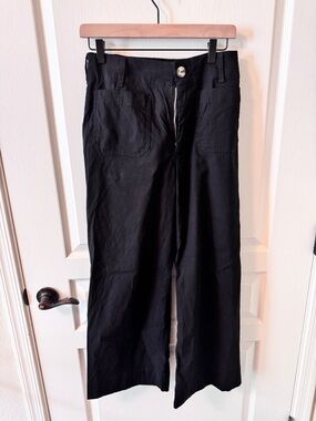 Colette by Maeve Magic Fabric Wide Leg Cropped